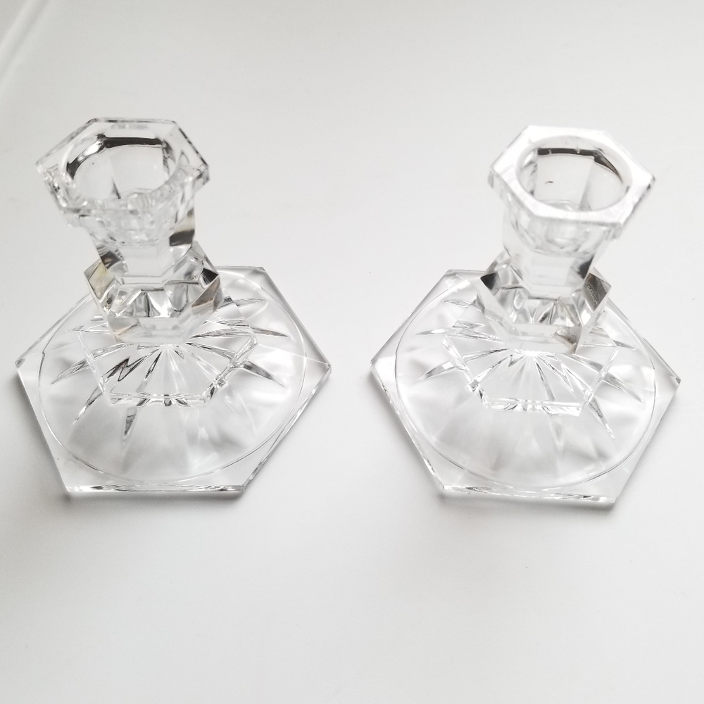 Crystal Candle Holders - Picture 2 of 7
